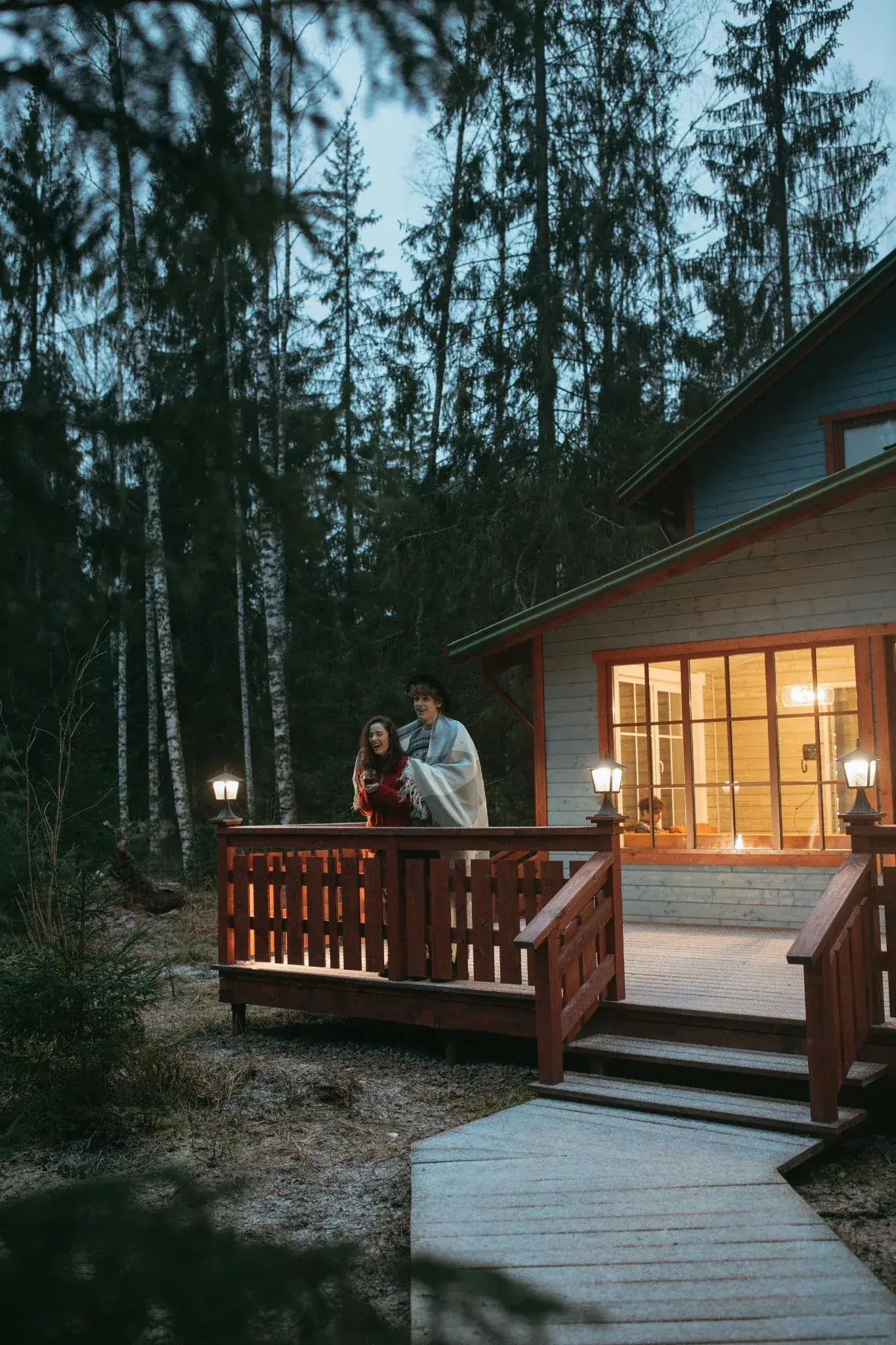 Maison en bois dans un projet immobilier